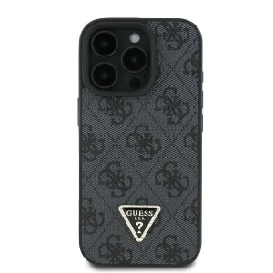 Kup Etui Guess GUHCP16XP4TDPK Apple iPhone 16 Pro Max hardcase Leather 4G Triangle Strass MagSafe czarny - GUE3542 - {ean13} - Sklep Home Screen