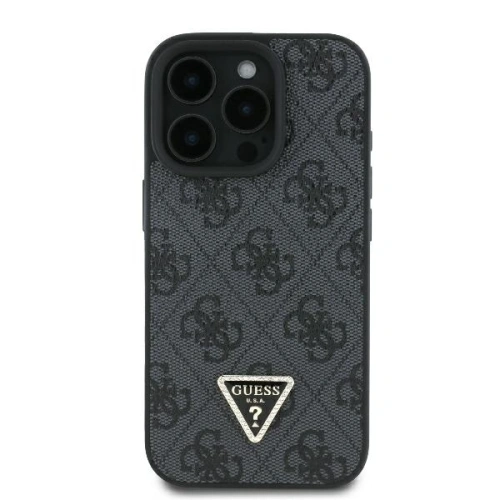Kup Etui Guess GUHCP16XP4TDPK Apple iPhone 16 Pro Max hardcase Leather 4G Triangle Strass MagSafe czarny - GUE3542 - {ean13} - Sklep Home Screen