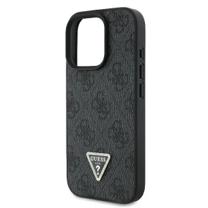 Kup Etui Guess GUHCP16XP4TDPK Apple iPhone 16 Pro Max hardcase Leather 4G Triangle Strass MagSafe czarny - GUE3542 - {ean13} - Sklep Home Screen