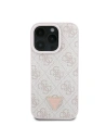 Buy Case Guess GUHCP16XP4TDPP Apple iPhone 16 Pro Max hardcase Leather 4G Triangle Strass MagSafe pink - GUE3543 - {ean13} - Home Screen Store Europe