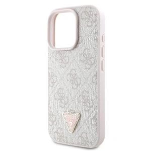 Kup Etui Guess GUHCP16XP4TDPP Apple iPhone 16 Pro Max hardcase Leather 4G Triangle Strass MagSafe różowy - GUE3543 - {ean13} - Sklep Home Screen