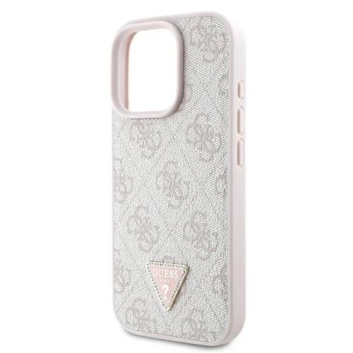 Kup Etui Guess GUHCP16XP4TDPP Apple iPhone 16 Pro Max hardcase Leather 4G Triangle Strass MagSafe różowy - GUE3543 - {ean13} - Sklep Home Screen
