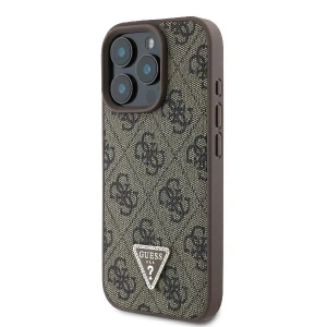 Kup Etui Guess GUHCP16XP4TDPW Apple iPhone 16 Pro Max hardcase Leather 4G Triangle Strass MagSafe brązowy - GUE3544 - {ean13} - Sklep Home Screen