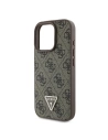 Kup Případ Guess GUHCP16XP4TDPW Apple iPhone 16 Pro Max tvrdý obal Kožený 4G Trojúhelník Strass MagSafe hnědý - GUE3544 - {ean13} - Sklep Home Screen
