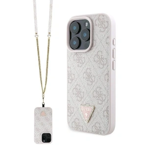 Kup Fall Guess GUHCP16XP4TDSCPP Apple iPhone 16 Pro Max Hardcase Leder Metall Logo Strass Crossbody pink - GUE3547 - {ean13} - Sklep Home Screen