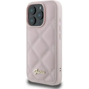 Kup Případ Guess GUHCP16XPSQSQSP Apple iPhone 16 Pro Max tvrdý kryt prošívaný s logem metalickým růžový - GUE3550 - {ean13} - Sklep Home Screen