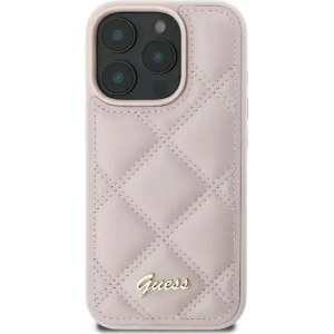 Kup Případ Guess GUHCP16XPSQSQSP Apple iPhone 16 Pro Max tvrdý kryt prošívaný s logem metalickým růžový - GUE3550 - {ean13} - Sklep Home Screen