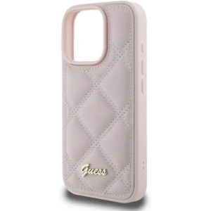 Kup Případ Guess GUHCP16XPSQSQSP Apple iPhone 16 Pro Max tvrdý kryt prošívaný s logem metalickým růžový - GUE3550 - {ean13} - Sklep Home Screen