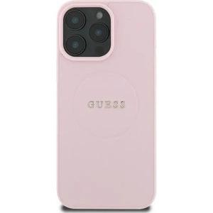 Kup Fall Guess GUHMP15XPGHSMMP Apple iPhone 15 Pro Max Hardcase mit strukturiertem Ring MagSafe pink - GUE3552 - {ean13} - Sklep Home Screen
