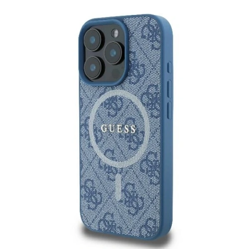 Buy Case Guess GUHMP16LG4GFRB Apple iPhone 16 Pro hardcase 4G Ring Classic Logo MagSafe blue - GUE3553 - {ean13} - Home Screen Store Europe