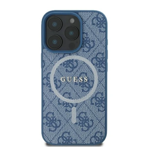Buy Case Guess GUHMP16LG4GFRB Apple iPhone 16 Pro hardcase 4G Ring Classic Logo MagSafe blue - GUE3553 - {ean13} - Home Screen Store Europe