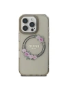 Kup Případ Guess GUHMP16LHFWFCK Apple iPhone 16 Pro tvrdý kryt IML Květy Věnec MagSafe černý - GUE3554 - {ean13} - Sklep Home Screen