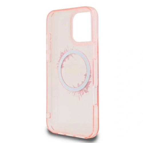 Kup Fall Guess GUHMP16LHFWFCP Apple iPhone 16 Pro Hartschale IML Blumenkranz MagSafe rosa - GUE3555 - {ean13} - Sklep Home Screen