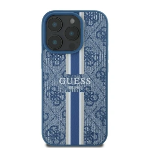Buy Case Guess GUHMP16LP4RPSB Apple iPhone 16 Pro hardcase 4G Printed Stripes MagSafe blue - GUE3556 - {ean13} - Home Screen Store Europe
