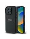 Etui Guess GUHMP16LPGHSMMK Apple iPhone 16 Pro hardcase Grained Ring MagSafe czarny - iPhone 16 Pro - Guess