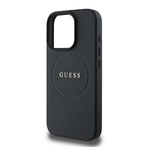 Buy Case Guess GUHMP16LPGHSMMK Apple iPhone 16 Pro hardcase Grained Ring MagSafe black - GUE3557 - {ean13} - Home Screen Store Europe