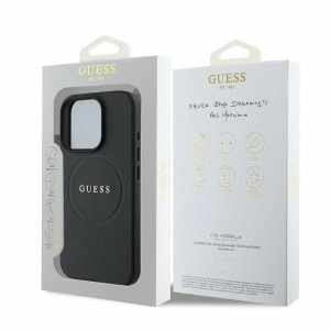 Kup Případ Guess GUHMP16LPGHSMMK Apple iPhone 16 Pro tvrdý obal Grained Ring MagSafe černý - GUE3557 - {ean13} - Sklep Home Screen