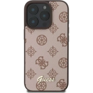 Buy Case Guess GUHMP16LPGPYSW Apple iPhone 16 Pro hardcase Peony Script MagSafe brown - GUE3559 - {ean13} - Home Screen Store Europe