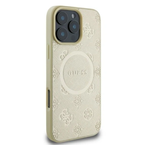 Kup Případ Guess GUHMP16LPSAPSMED Apple iPhone 16 Pro hardcase Saffiano Peony Classic Logo MagSafe zlatý - GUE3561 - {ean13} - Sklep Home Screen