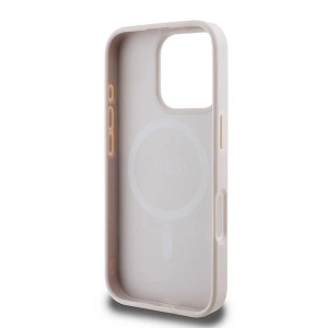 Kup Případ Guess GUHMP16LPSAPSMEP Apple iPhone 16 Pro tvrdý obal Saffiano Peony Classic Logo MagSafe růžový - GUE3563 - {ean13} - Sklep Home Screen