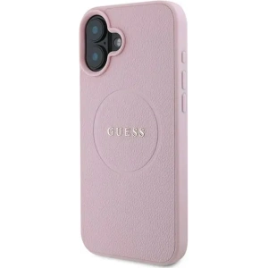 Kup Případ Guess GUHMP16MPGHSMMP tvrdý kryt pro Apple iPhone 16 Plus Grained Ring MagSafe růžový - GUE3565 - {ean13} - Sklep Home Screen