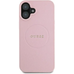 Kup Caz Guess GUHMP16MPGHSMMP pentru Apple iPhone 16 Plus hardcase Grained Ring MagSafe roz - GUE3565 - {ean13} - Sklep Home Screen