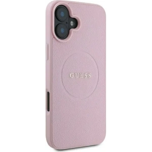 Kup Caz Guess GUHMP16MPGHSMMP pentru Apple iPhone 16 Plus hardcase Grained Ring MagSafe roz - GUE3565 - {ean13} - Sklep Home Screen