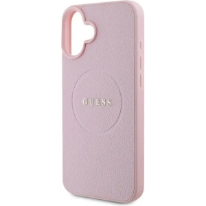 Buy Case Guess GUHMP16MPGHSMMP Apple iPhone 16 Plus hardcase Grained Ring MagSafe pink - GUE3565 - {ean13} - Home Screen Store Europe