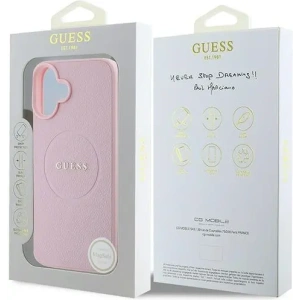 Kup Caz Guess GUHMP16MPGHSMMP pentru Apple iPhone 16 Plus hardcase Grained Ring MagSafe roz - GUE3565 - {ean13} - Sklep Home Screen