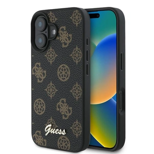 Kup Eset Guess GUHMP16MPGPYSK Apple iPhone 16 Plus kemény tok PU Peony Script MagSafe fekete - GUE3566 - {ean13} - Sklep Home Screen