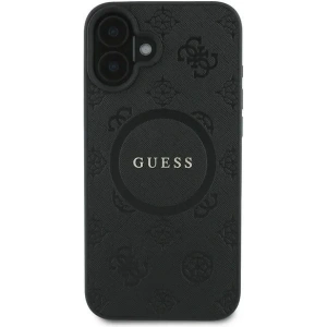 Kup Caz Guess GUHMP16MPSAPSMEK Apple iPhone 16 Plus hardcase Saffiano Peony Classic Logo MagSafe negru - GUE3567 - {ean13} - Sklep Home Screen