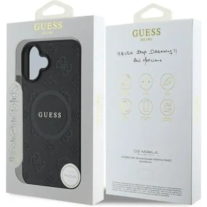 Kup Případ Guess GUHMP16MPSAPSMEK Apple iPhone 16 Plus tvrdý obal Saffiano Peony Classic Logo MagSafe černý - GUE3567 - {ean13} - Sklep Home Screen