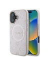 Caz Guess GUHMP16MPSAPSMEP Apple iPhone 16 Plus hardcase Saffiano Peony Classic Logo MagSafe roz - iPhone 16 Plus - Guess