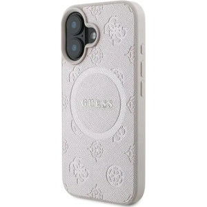 Kup Caz Guess GUHMP16MPSAPSMEP Apple iPhone 16 Plus hardcase Saffiano Peony Classic Logo MagSafe roz - GUE3568 - {ean13} - Sklep Home Screen