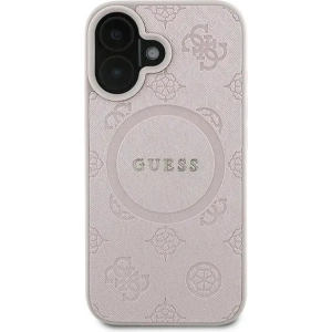 Kup Případ Guess GUHMP16MPSAPSMEP Apple iPhone 16 Plus tvrdý obal Saffiano Peony Classic Logo MagSafe růžový - GUE3568 - {ean13} - Sklep Home Screen