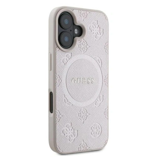 Kup Caz Guess GUHMP16MPSAPSMEP Apple iPhone 16 Plus hardcase Saffiano Peony Classic Logo MagSafe roz - GUE3568 - {ean13} - Sklep Home Screen