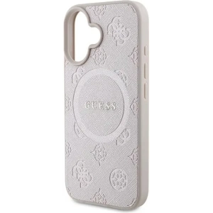 Kup Případ Guess GUHMP16MPSAPSMEP Apple iPhone 16 Plus tvrdý obal Saffiano Peony Classic Logo MagSafe růžový - GUE3568 - {ean13} - Sklep Home Screen