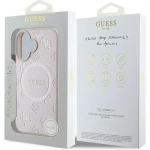Kup Caz Guess GUHMP16MPSAPSMEP Apple iPhone 16 Plus hardcase Saffiano Peony Classic Logo MagSafe roz - GUE3568 - {ean13} - Sklep Home Screen