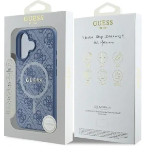 Kup Etui Guess GUHMP16SG4GFRB Apple iPhone 16 hardcase 4G Ring Classic Logo MagSafe niebieski - GUE3569 - {ean13} - Sklep Home Screen