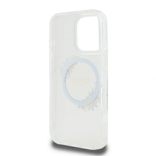 Kup Případ Guess GUHMP16SHFWFCT Apple iPhone 16 ochranný kryt IML Květy Věnec MagSafe průhledný - GUE3570 - {ean13} - Sklep Home Screen