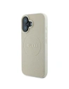 Kup Případ Guess GUHMP16SPGHSMME Apple iPhone 16 tvrdý obal Grained Ring MagSafe béžový - GUE3571 - {ean13} - Sklep Home Screen