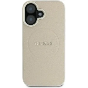 Kup Etui Guess GUHMP16SPGHSMME Apple iPhone 16 hardcase Grained Ring MagSafe beżowy - GUE3571 - {ean13} - Sklep Home Screen