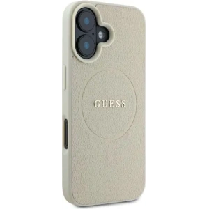 Kup Etui Guess GUHMP16SPGHSMME Apple iPhone 16 hardcase Grained Ring MagSafe beżowy - GUE3571 - {ean13} - Sklep Home Screen