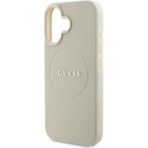 Kup Etui Guess GUHMP16SPGHSMME Apple iPhone 16 hardcase Grained Ring MagSafe beżowy - GUE3571 - {ean13} - Sklep Home Screen