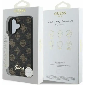 Kup Etui Guess GUHMP16SPGPYSK Apple iPhone 16 hardcase Peony Script MagSafe czarny - GUE3572 - {ean13} - Sklep Home Screen