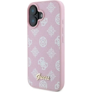 Kup Etui Guess GUHMP16SPGPYSP Apple iPhone 16 hardcase Peony Script MagSafe różowy - GUE3573 - {ean13} - Sklep Home Screen