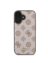 Buy Case Guess GUHMP16SPGPYSW Apple iPhone 16 hardcase Peony Script MagSafe brown - GUE3574 - {ean13} - Home Screen Store Europe
