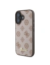 Buy Case Guess GUHMP16SPGPYSW Apple iPhone 16 hardcase Peony Script MagSafe brown - GUE3574 - {ean13} - Home Screen Store Europe