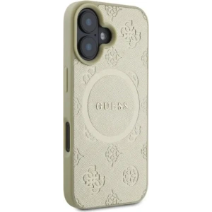 Kup Etui Guess GUHMP16SPSAPSMED Apple iPhone 16 hardcase Saffiano Peony Classic Logo MagSafe złoty - GUE3575 - {ean13} - Sklep Home Screen