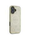 Buy Case Guess GUHMP16SPSAPSMED Apple iPhone 16 hardcase Saffiano Peony Classic Logo MagSafe gold - GUE3575 - {ean13} - Home Screen Store Europe